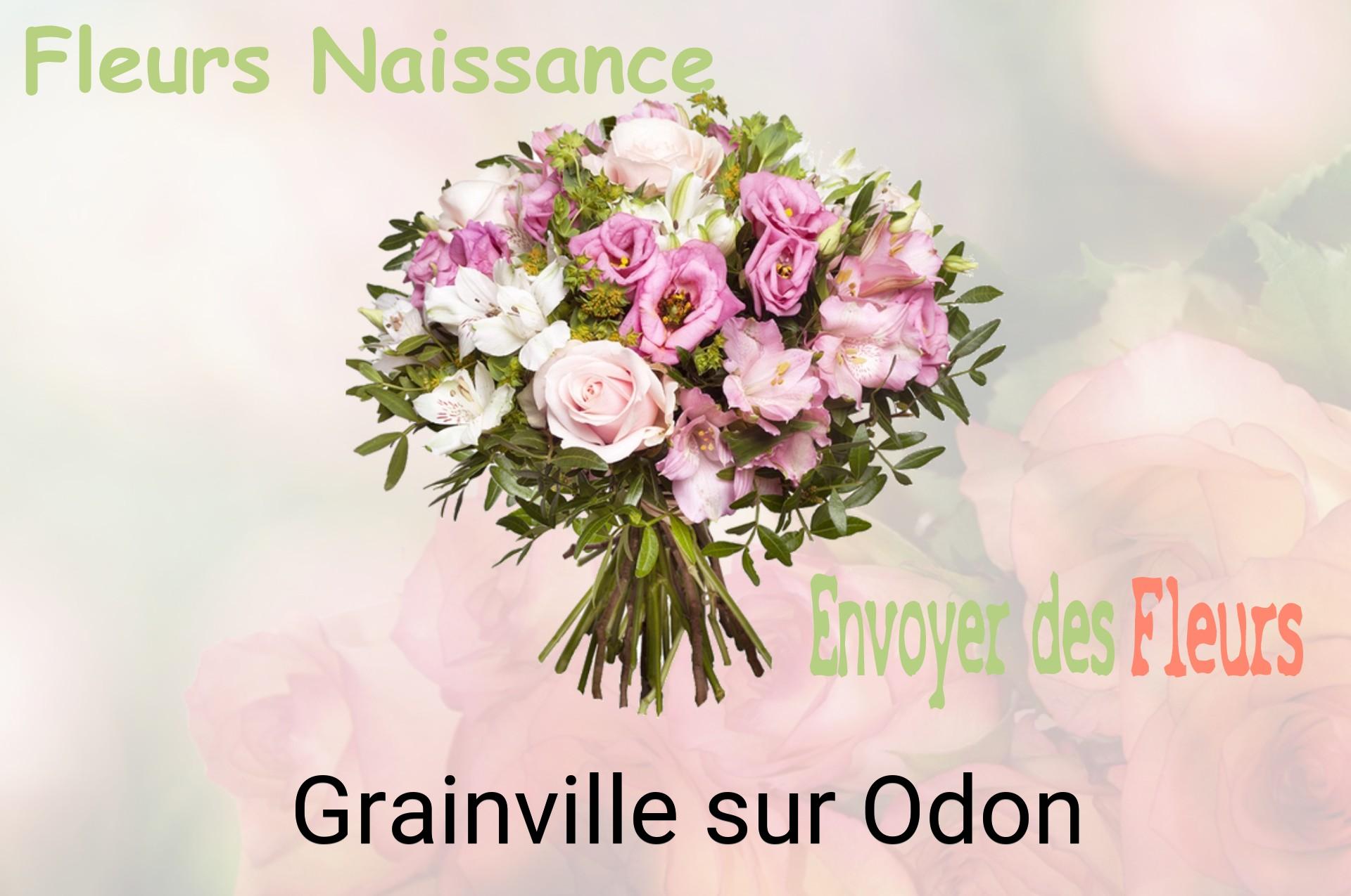 Bouquet de fleurs de naissance livré à Grainville-sur-Odon